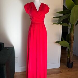 IMAN Vibrant Maxi Dress with headband